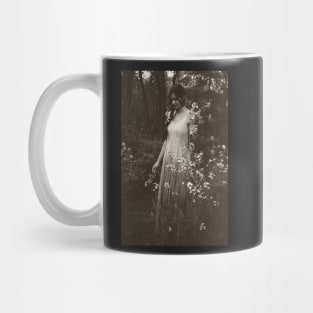 Flower Child, Black and White Mug